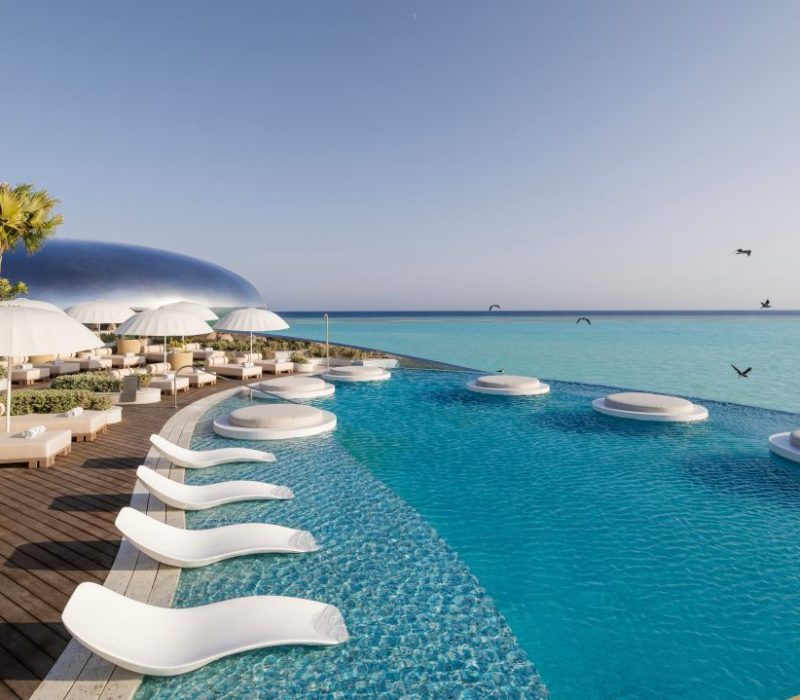 Bamboo Decking Pool 1